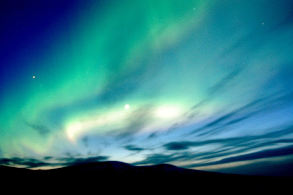 Aurora boreal en Islandia